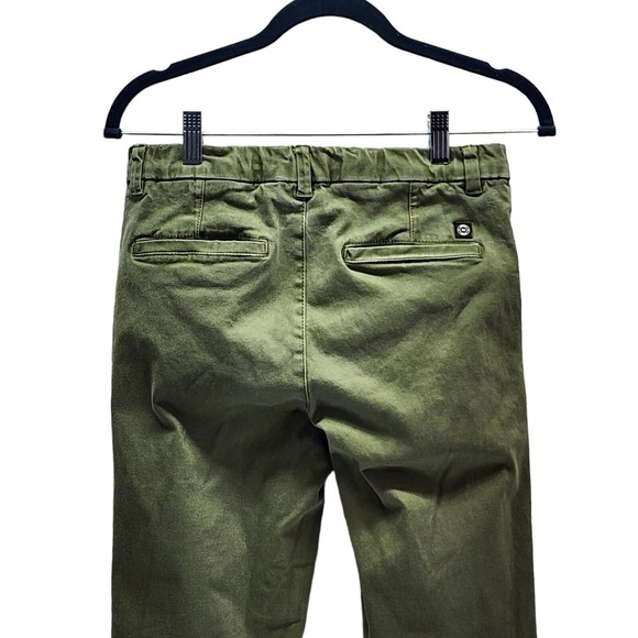 NUKUTAVAKE Boys Slim Jeans Green Chino Denim Size 16 Stretch Adjustable Waist - Picture 4 of 9